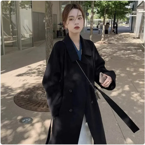 Hepburn Style Woolen Coat for Autumn/Winter